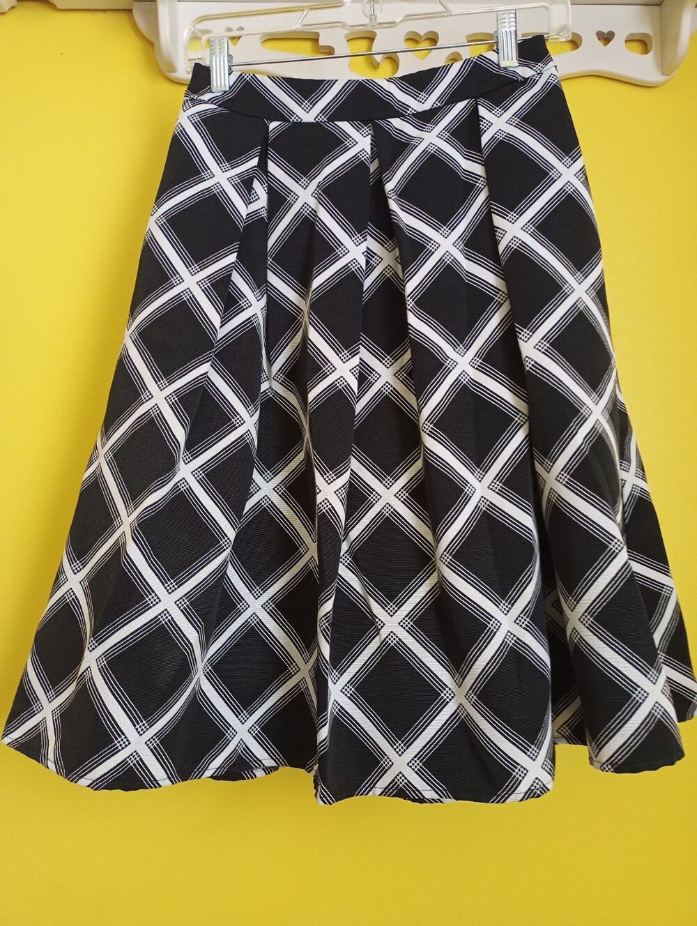 Black And White Striped Express Skirt, Size 2